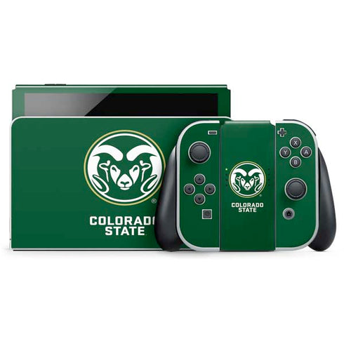 Colorado State University CSU Rams Logo Nintendo Switch OLED (2021) Skin